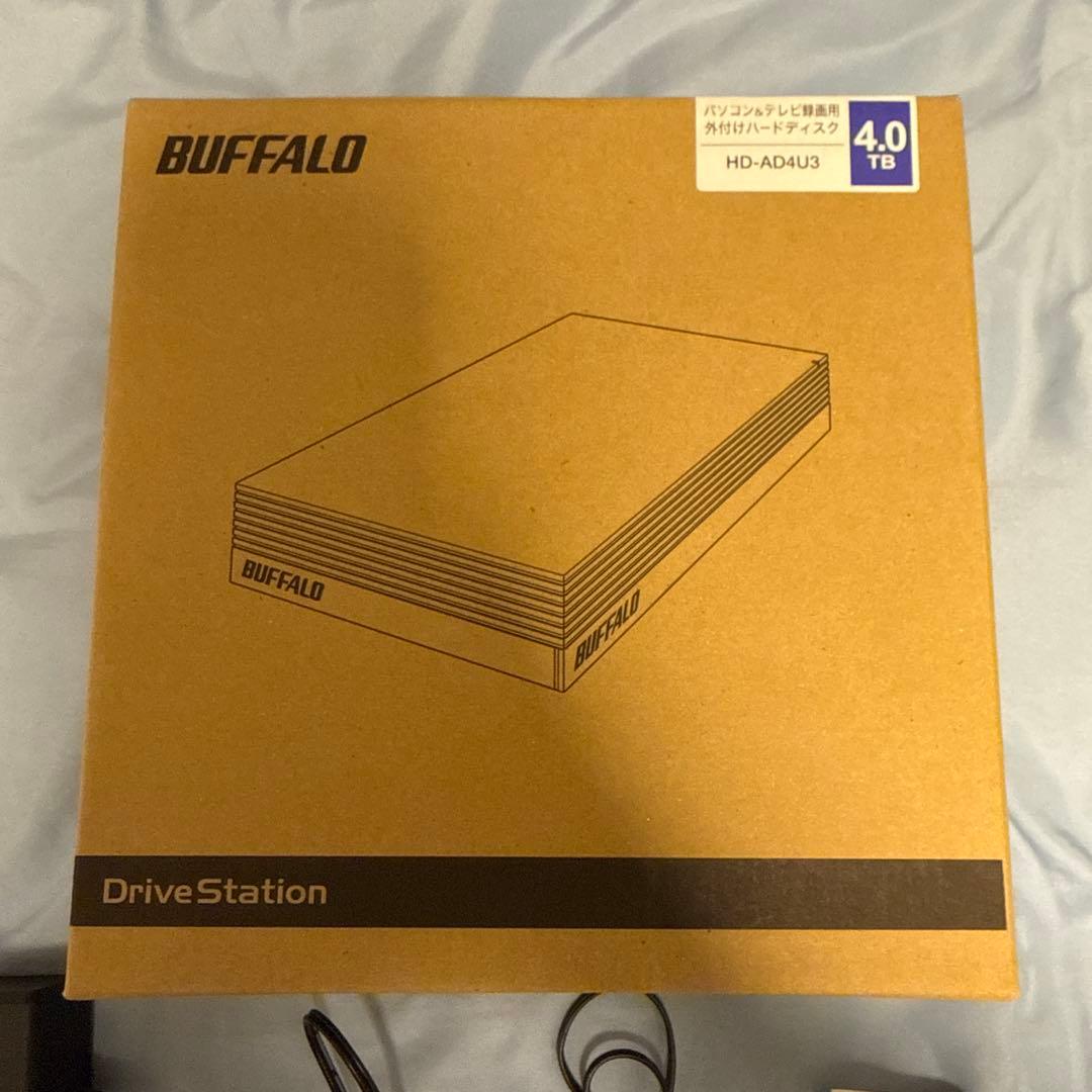 外付けハードディスク・ドライブ BUFFALO DriveStation HD-AD4U3 4.0TB HDD