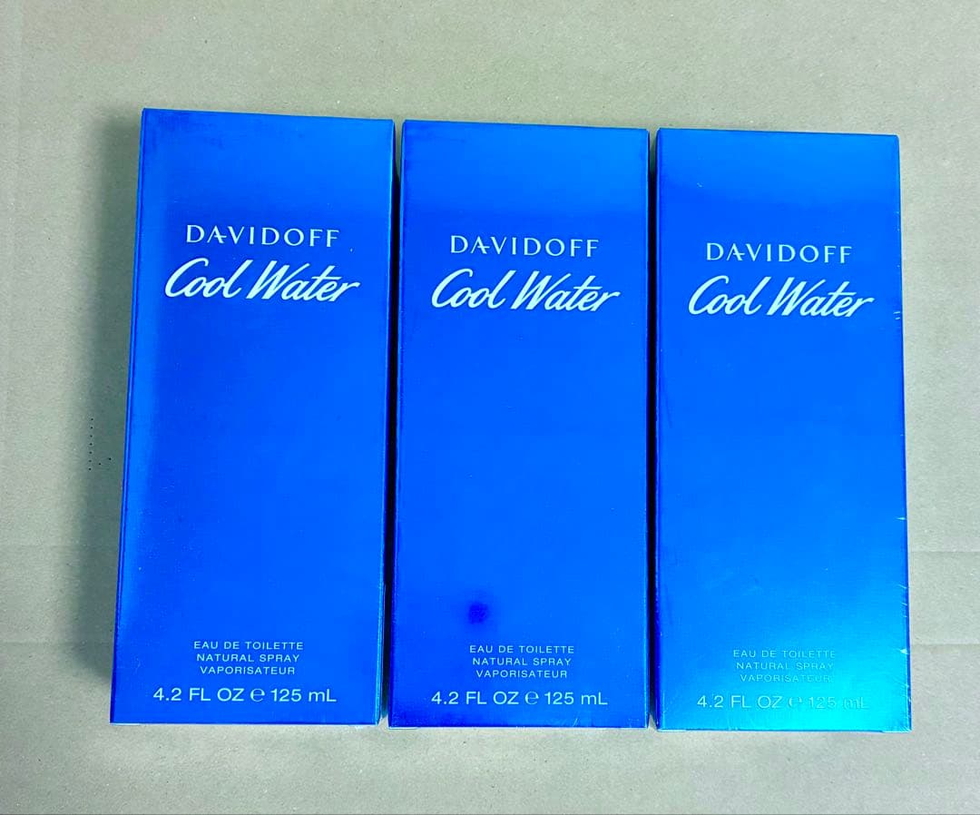 ▼新品▼ ダビドフ クールウォーター EDT 125ml ×3本セット▼送料込！ Davidoff（ダビドフ） クールウォーター メンズ EDT 125ml SP （香水