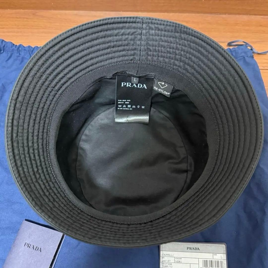 極美品】 PRADA プラダ バケットハット 帽子 - メルカリ