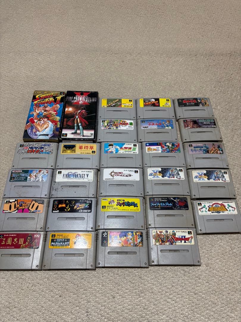 SFC スーパーファミコン本体 ソフト27本 マルチタップ まとめ売り