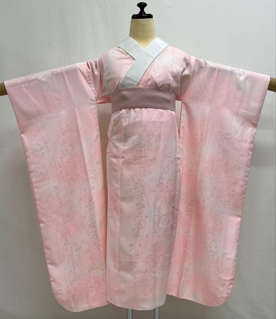 振り袖 フルセット 長襦袢付 成人式 金彩加工 ラメ入り 焼箔 長尺袋帯