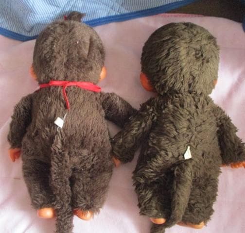モンチッチ ぬいぐるみ2体 セキグチ 泣き顔 赤いスタイ 男の子 BIG