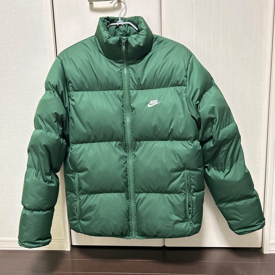 NIKE ダウンジャケット Sサイズ グリーン[美品] - メルカリ