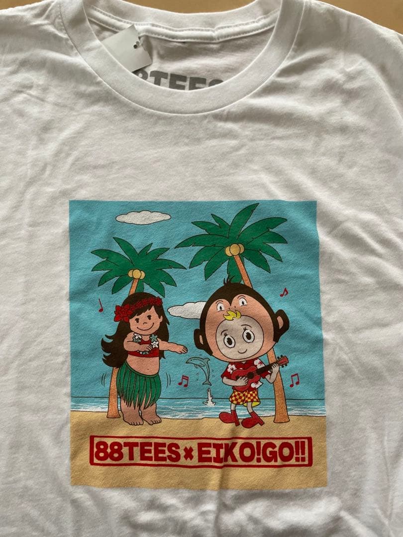 入手困難88TEES × EIKO!GO!! ホワイトTシャツ 狩野英孝 - メルカリ