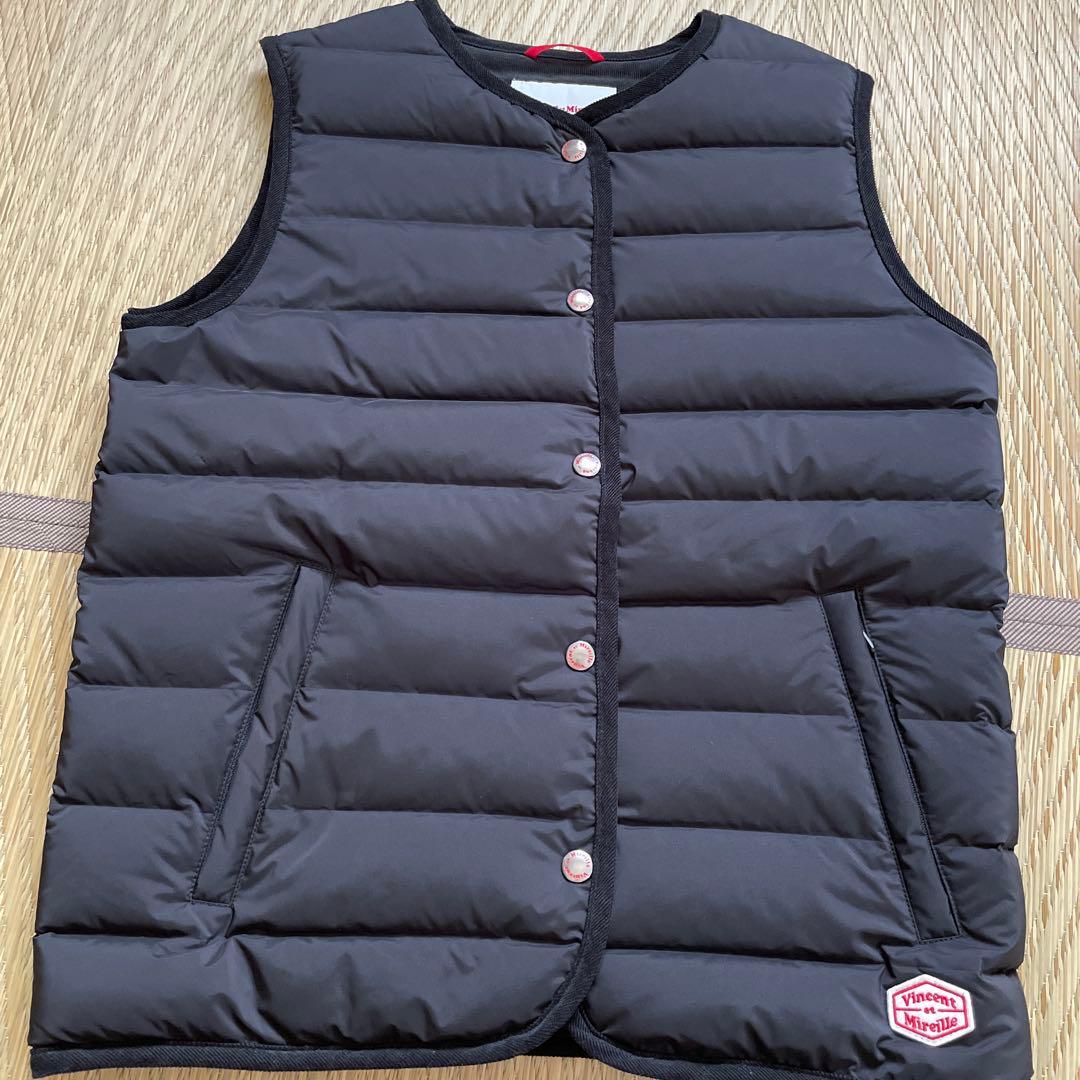 Vincent et Mireille ブラック ダウンベスト 36美品 - メルカリ