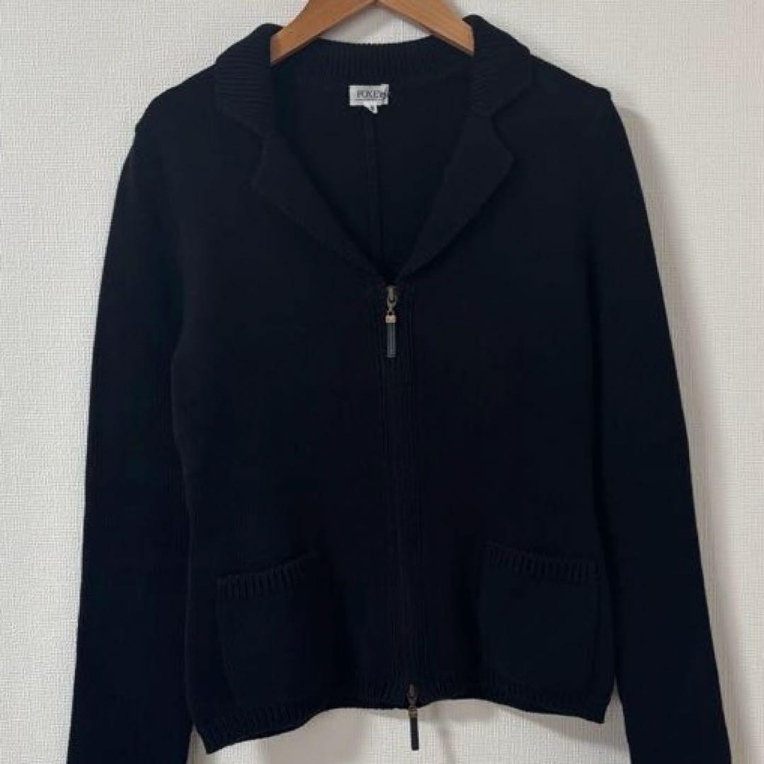 FOXEY BOUTIQUE ニットジャケット ブラック 40 ダブルジップ - メルカリ
