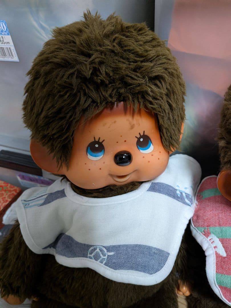 初代モンチッチLサイズペア 約45㌢ 青い目 昭和レトロ - メルカリ