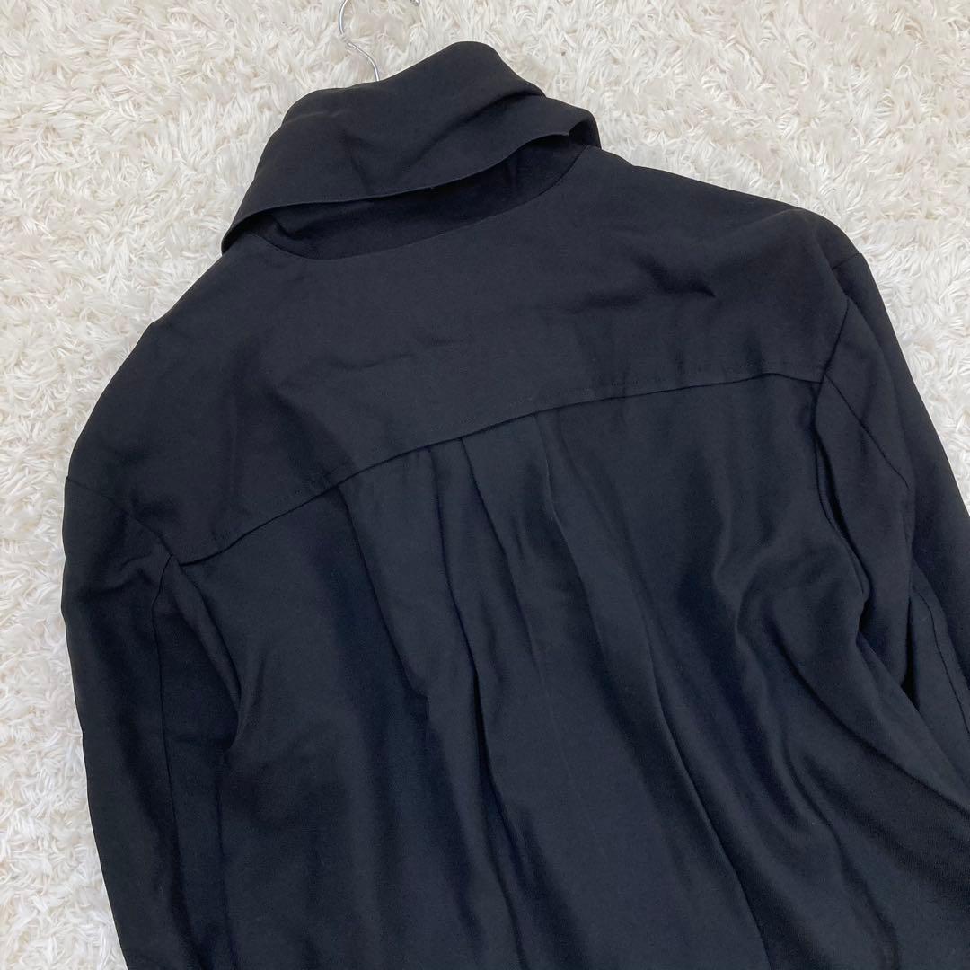 未使用✨定価5.9万 2024 コラム タイブラウス 黒 エストネーション 36