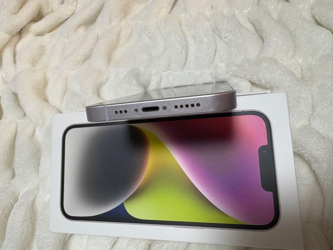 iPhone14 パープル 256GB SIMフリー 機能不良なし 箱付き