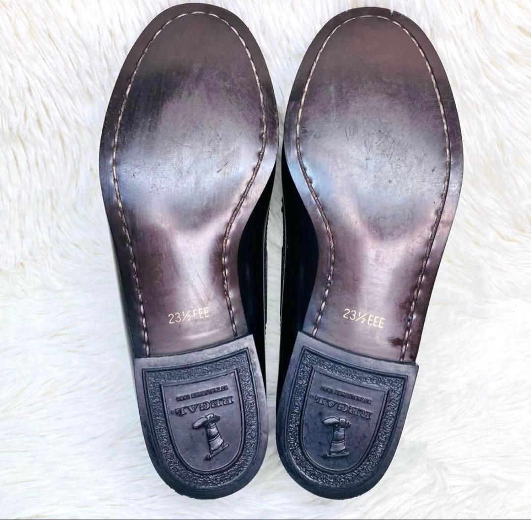 【美品】REGAL 23.5cm キルトタッセルローファー リーガル