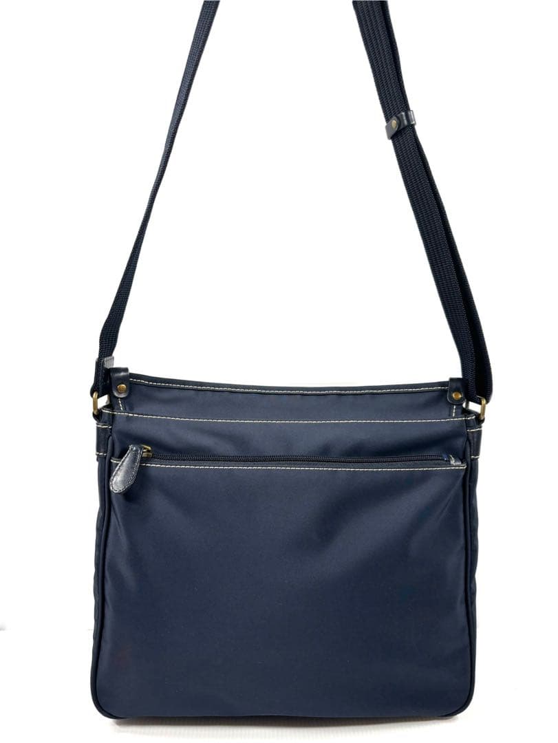 ほぼ未使用 キタムラ kitamura ナイロン ショルダーバッグ ネイビー