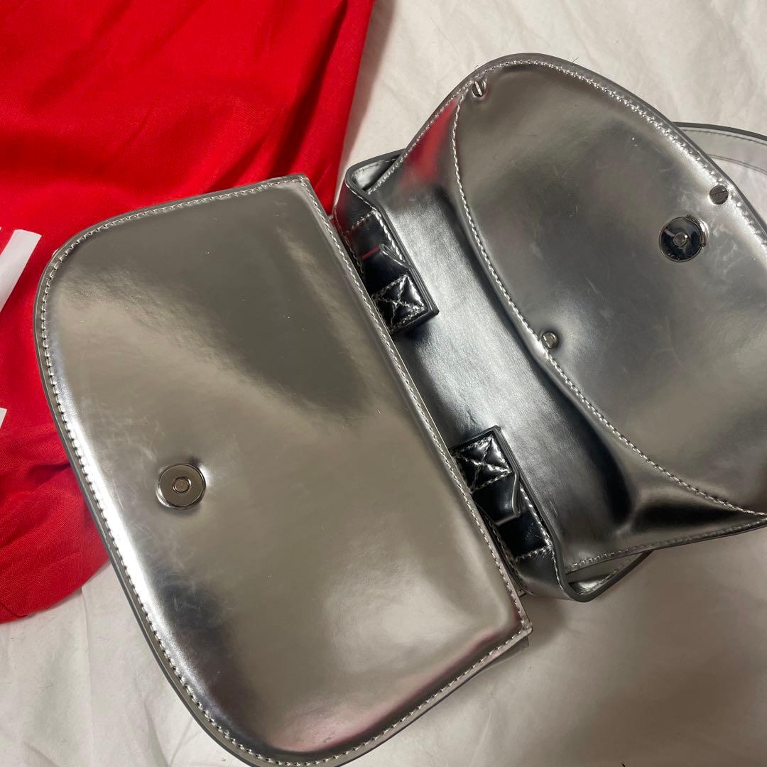 DIESEL ディーゼル ショルダーバッグ シルバー - メルカリ