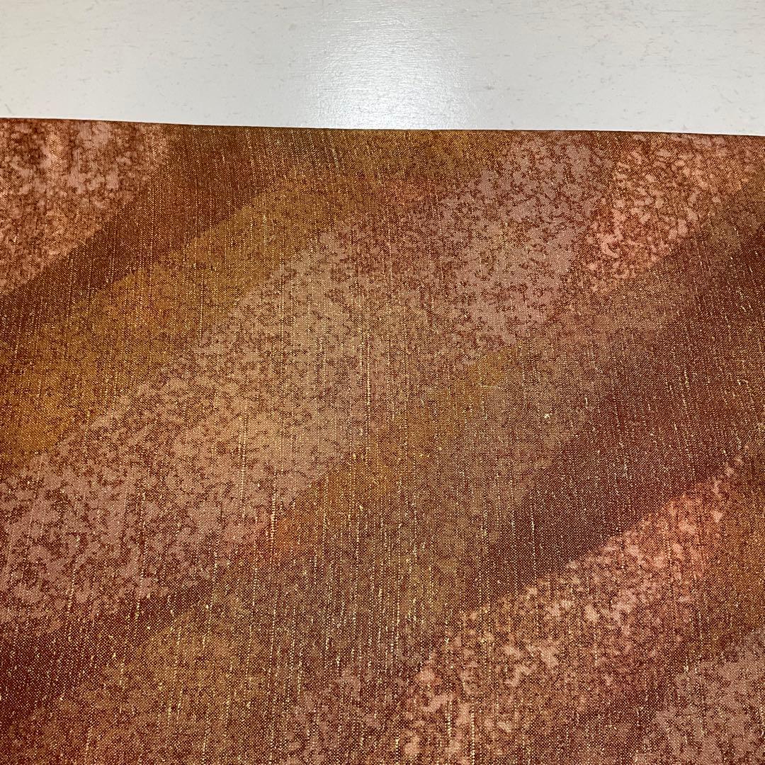 No.2848 未使用シリーズ正絹きりばめ大島紬袋帯 証紙 美品 - メルカリ