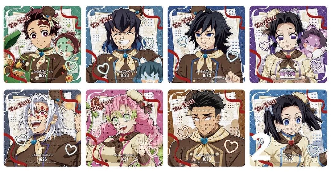鬼滅 バレンタイン コースターAコンプセット - メルカリ