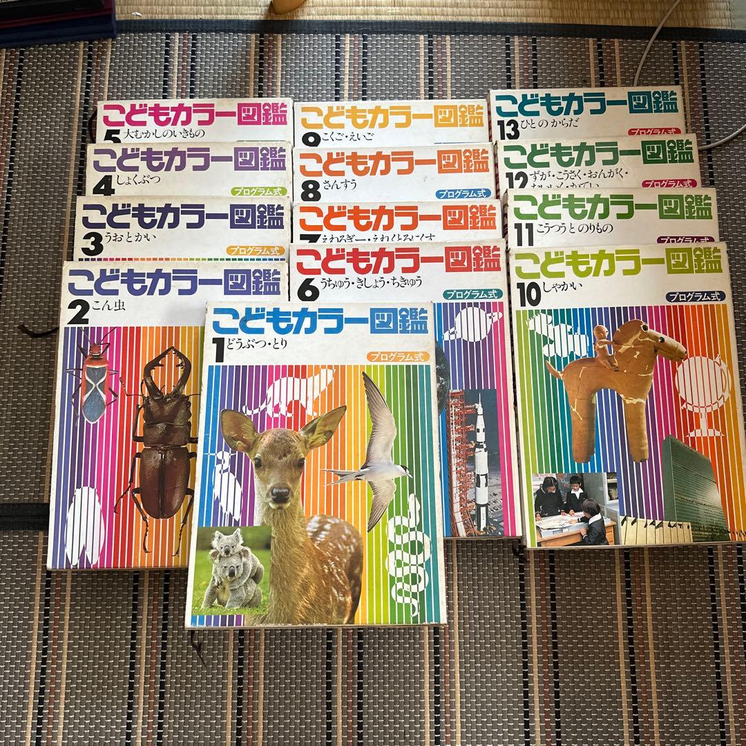 講談社 プログラム式 こどもカラー図鑑全13巻 図鑑セット 昭和レトロ