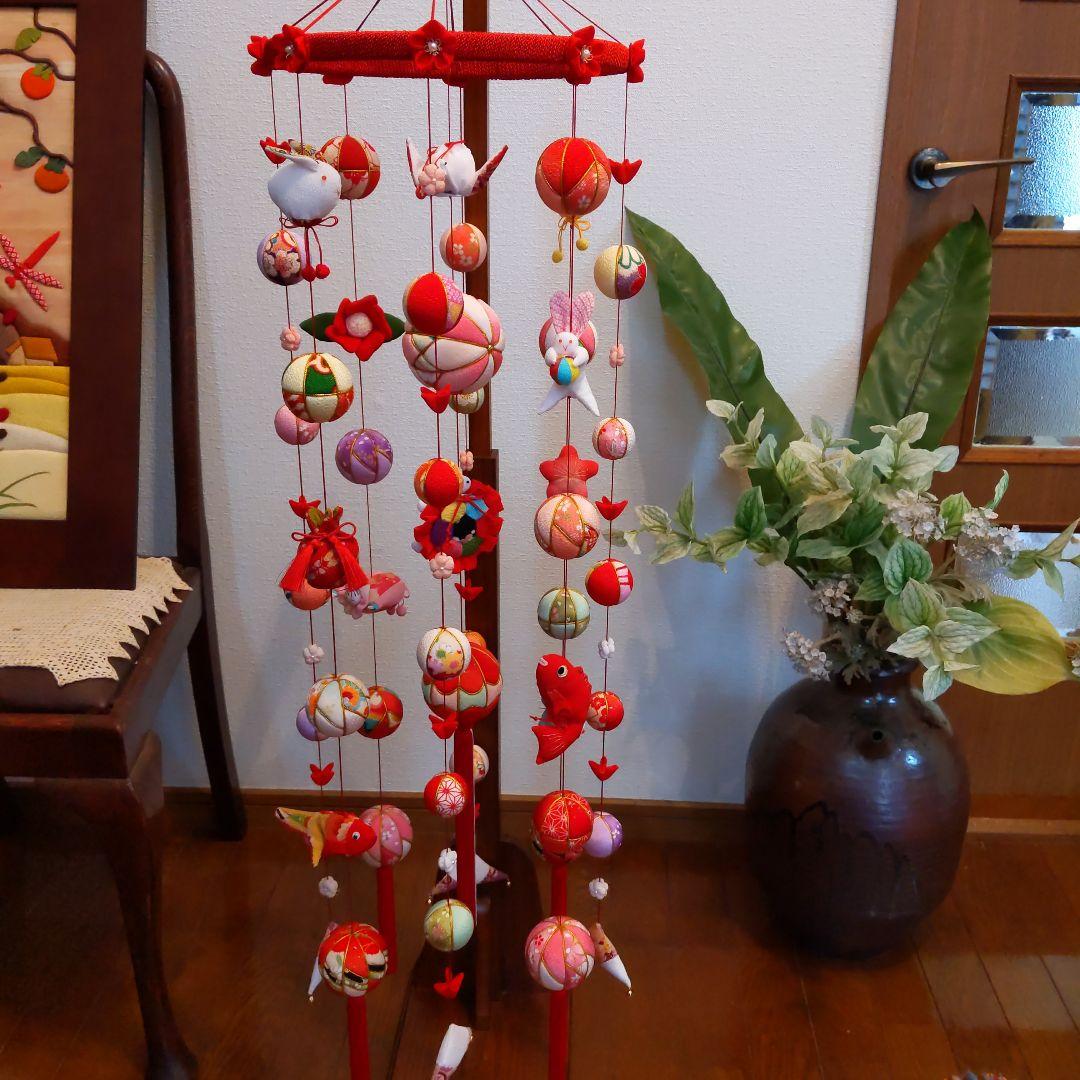 ちりめん細工　お雛様下げ飾りさげもん(大) ちりめん細工 お雛様下げ飾りさげもん(大) ちりめん細工 お雛様下げ