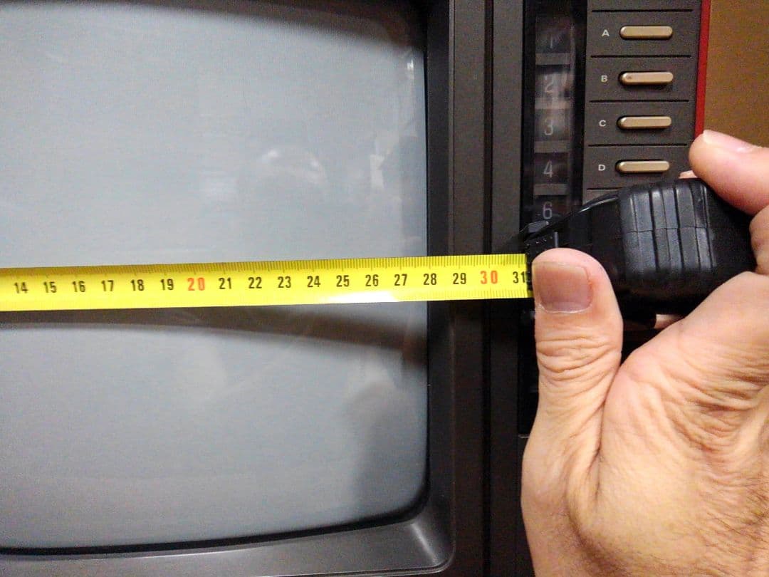 昭和レトロ ブラウン管】79年製 日立カラーテレビ C14-400 ジャンク