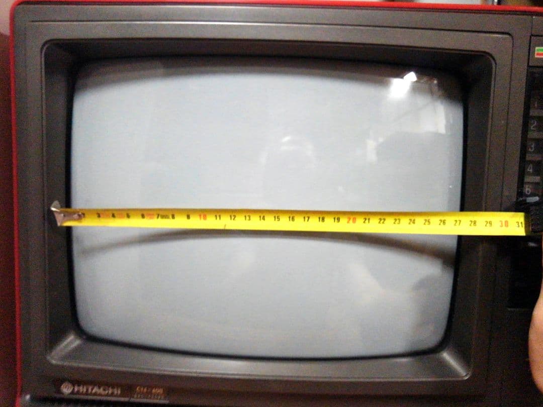 昭和レトロ ブラウン管】79年製 日立カラーテレビ C14-400 ジャンク