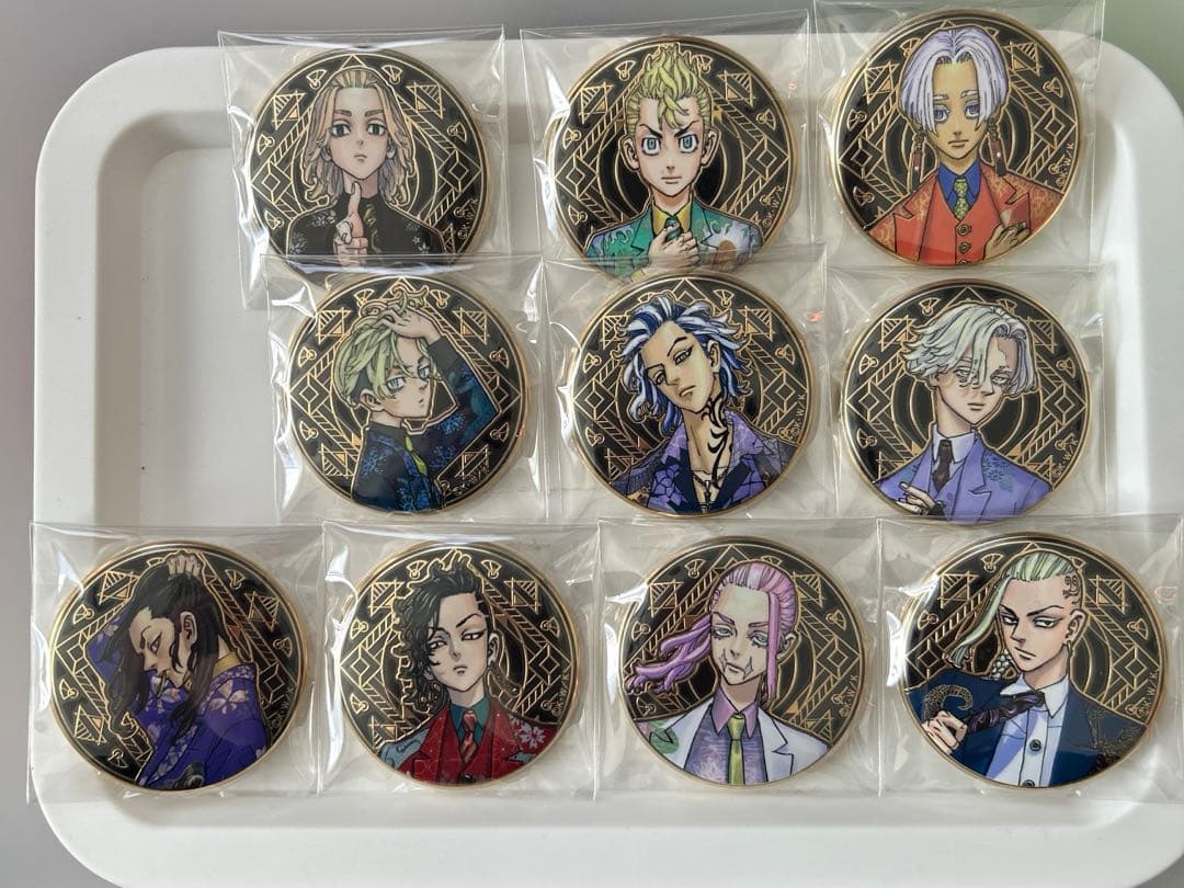 新品未使用 東京リベンジャーズ 原画展 アルティメタル缶バッジ 全種