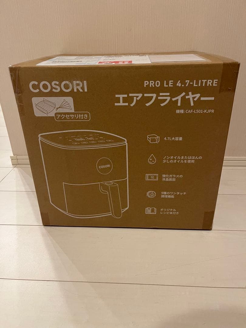 COSORI エアフライヤー 4.7リットル CAF-501-KJPR 楽天市場】【1,800円クーポン】COSORI ノンフライヤー CAF-L501 4.7L大