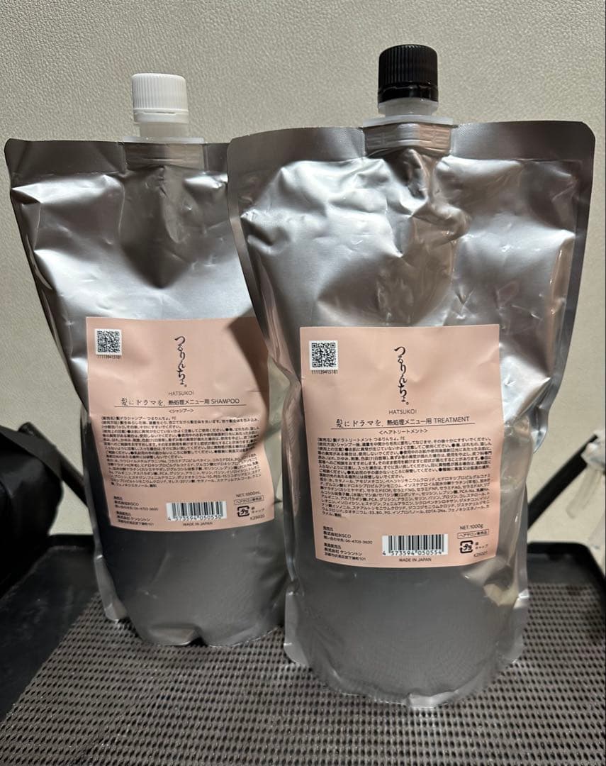 つるりんちょ、【HATSUKOI】シャンプー&トリートメント詰め替え セット】つるりんちょ。 HATSUKOI シャンプー＆トリートメント（ボトル