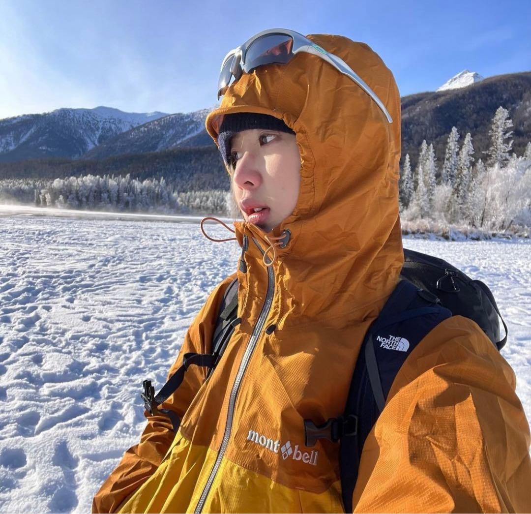 BIM色違い着用】ドローコード付き mont bell ナイロンジャケットXL