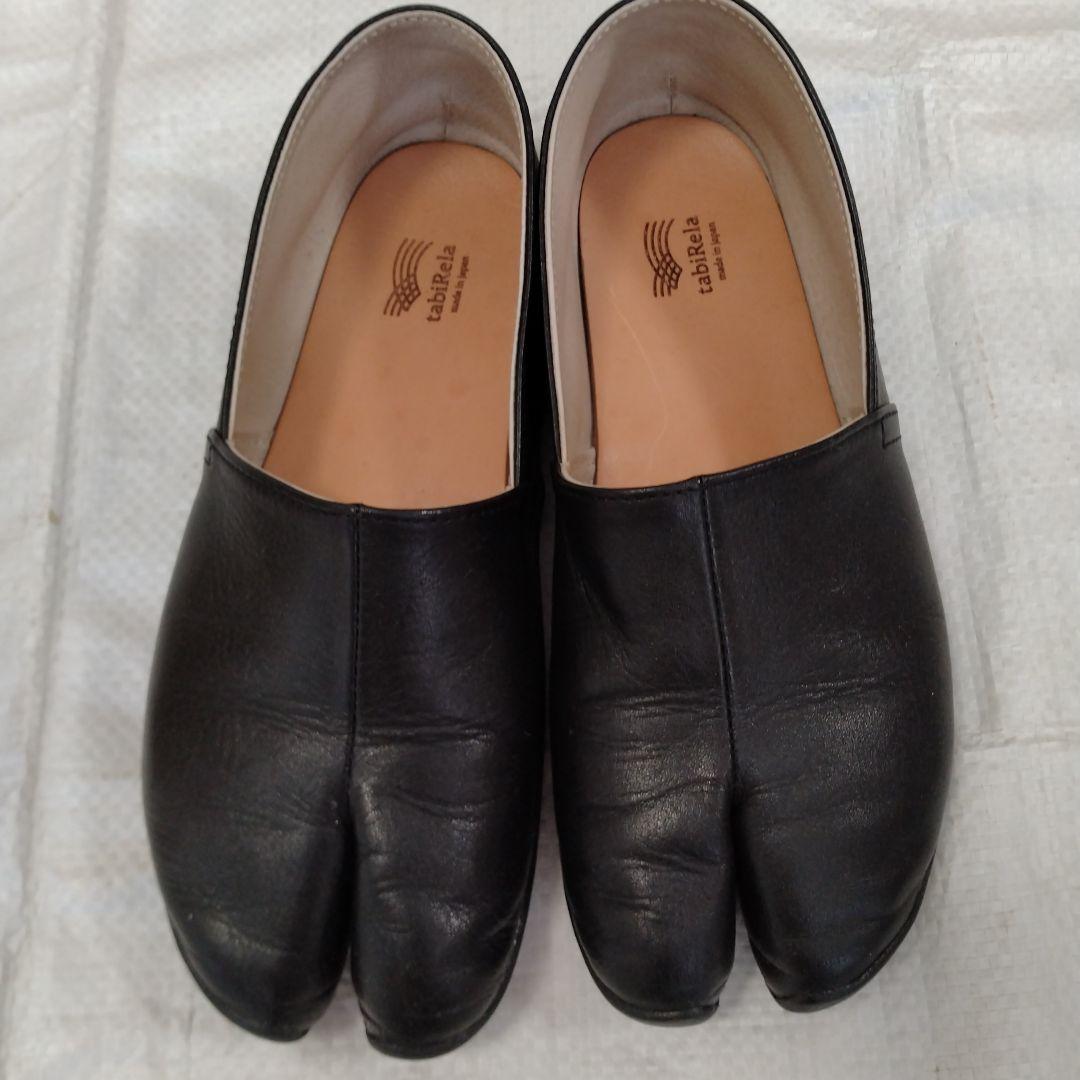 【お値下げ】MARUGO tabiRela フラットシューズ 黒 コンフォートな足袋シューズtabiRela（たびりら）カラーはブラックの烏