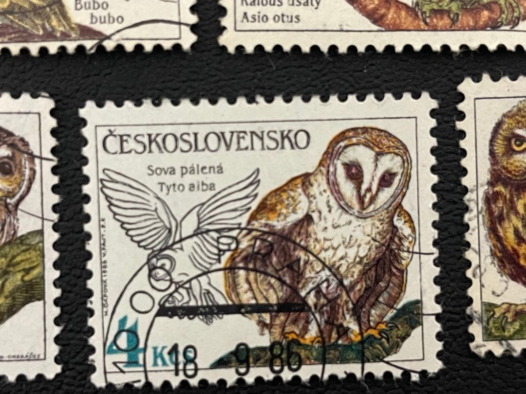 A4468 鳥切手 フクロウ切手 - メルカリ