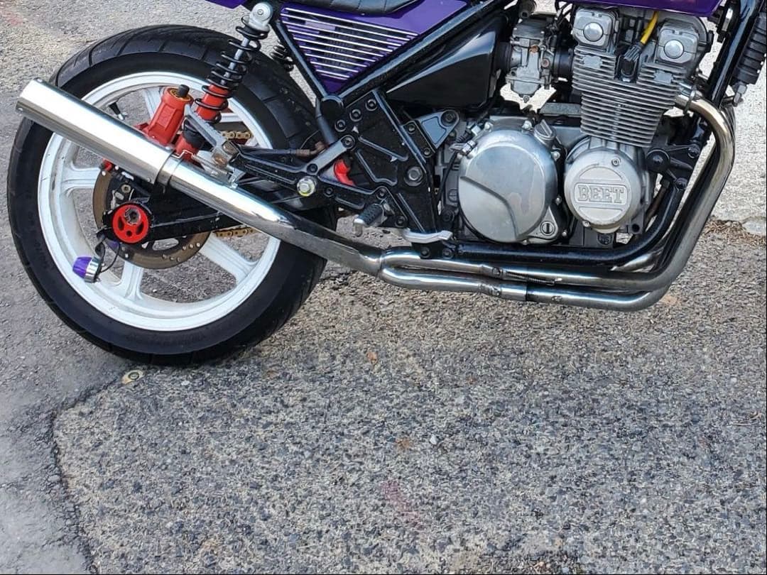 ゼファー400 マフラー ゼファー400 χ マフラー ARIA チタン タイプC カールエンド 503-SO-001