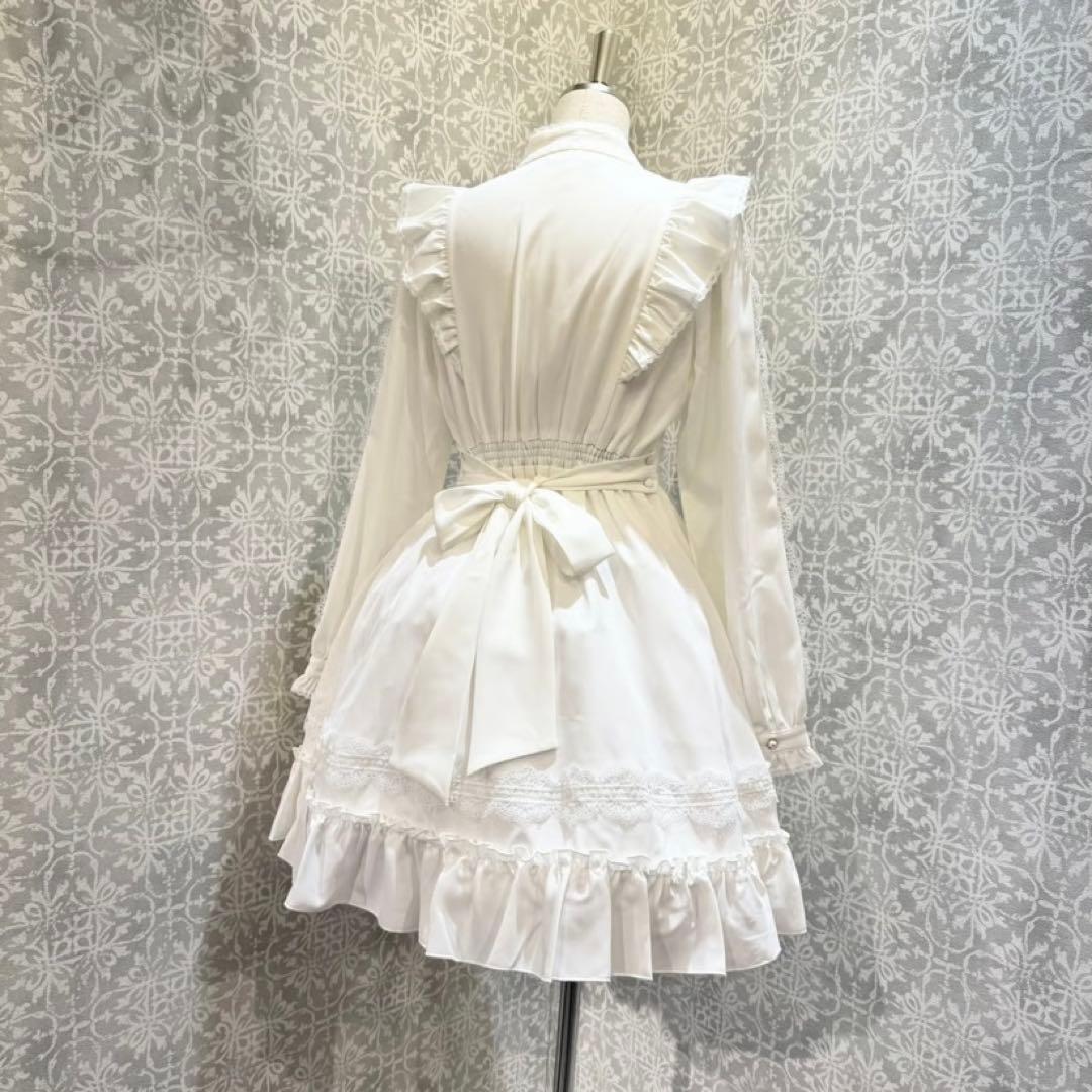 Amavel Pretty Lace ボウタイワンピース アイボリーの通販はau PAY