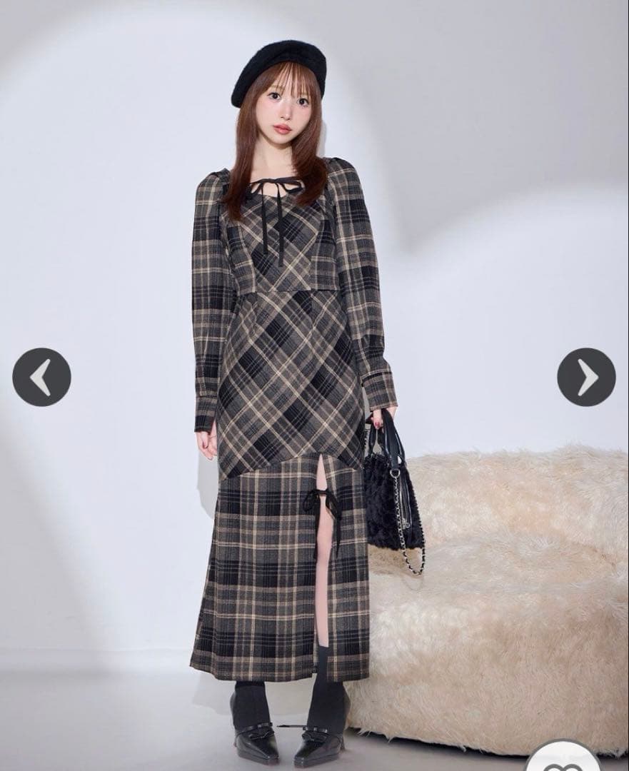 ボレロsetチェックマーメイドワンピ Fサイズ Michell Macaron - メルカリ