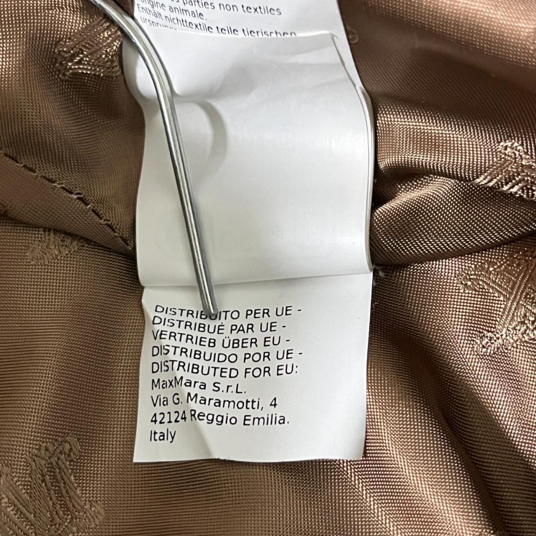 美品 マックスマーラ テディベア キャメル ボア ライダース ショート