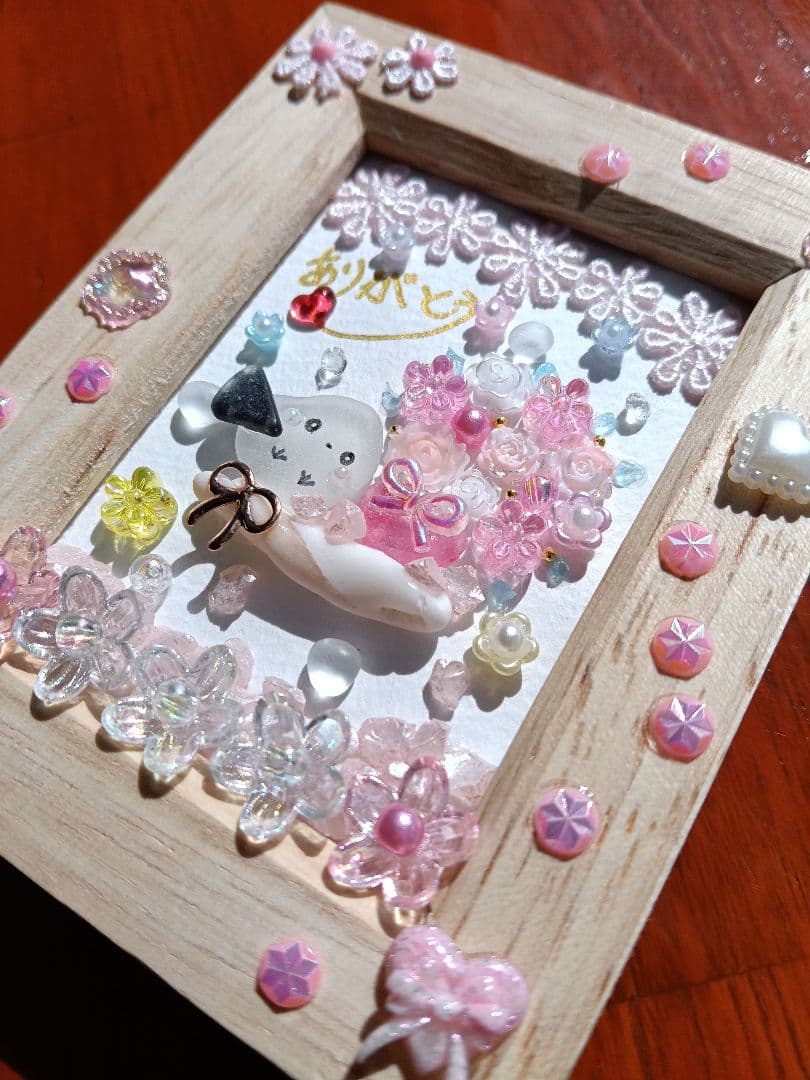 ❤️ありがとう❤️シマエナガ❤️感謝をこめて❤️シーグラスアート