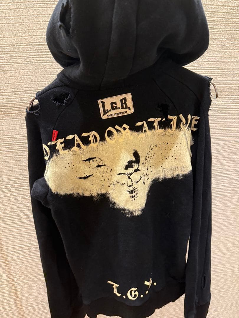 00s archive L.G.B. DEAD OR ALIVE HOODIE - メルカリ