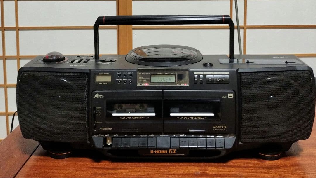 Victor RC-X70 CDラジカセ Wカセット - メルカリ