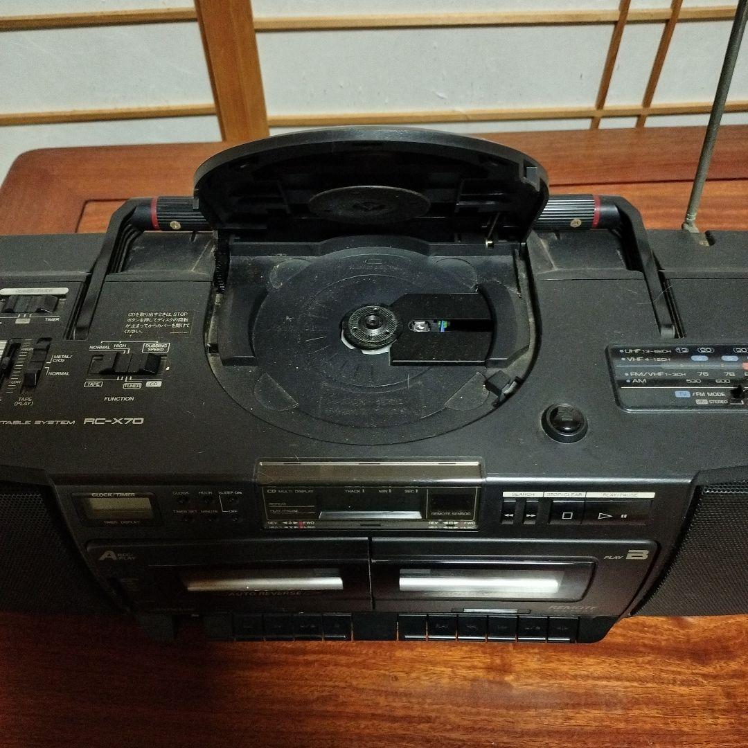 Victor RC-X70 CDラジカセ Wカセット - メルカリ
