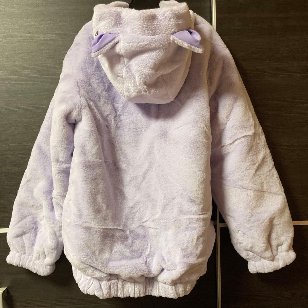 新品 ANNA SUI mini ネコエコファーリバーシブルアウター LLサイズ