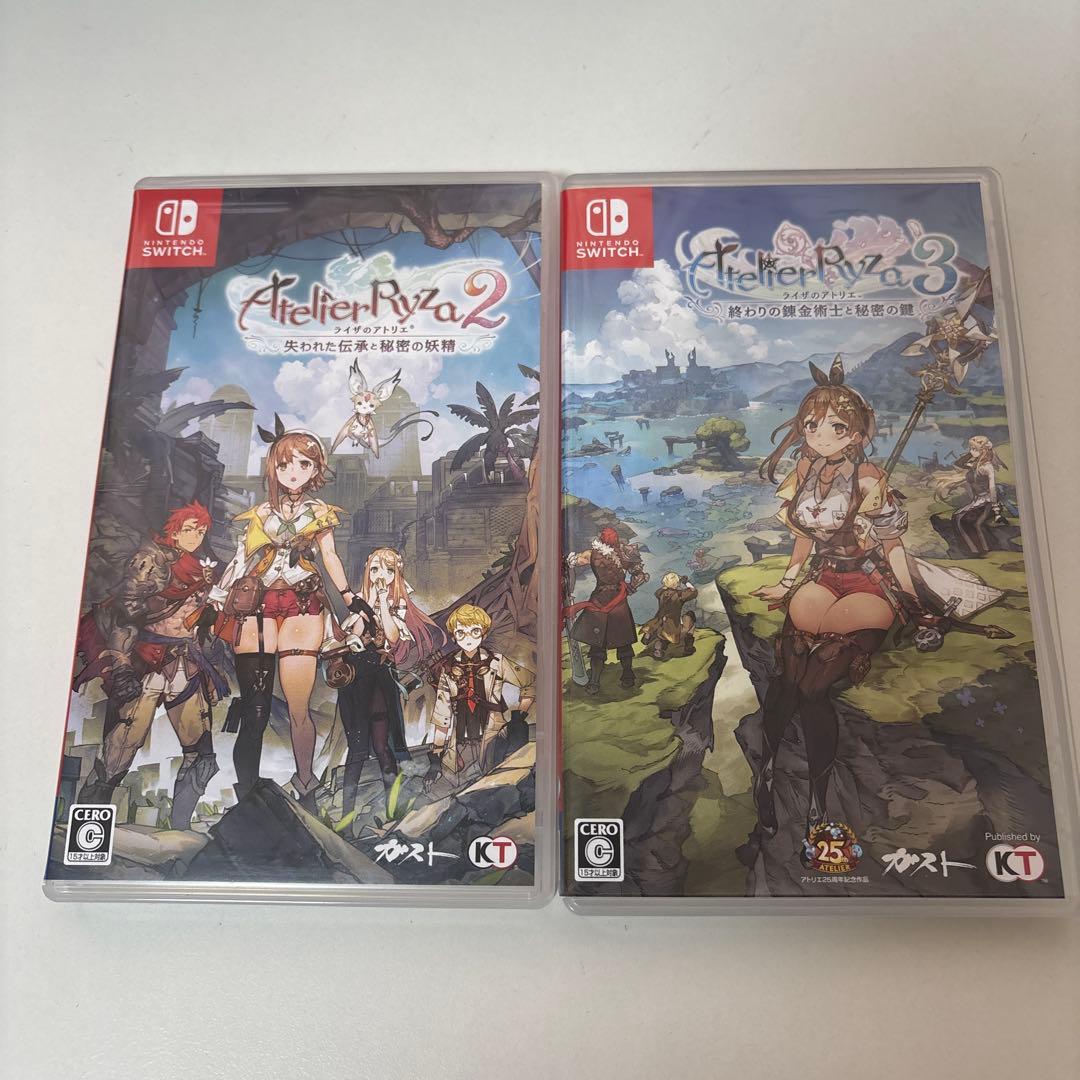 nintendo switch ライザのアトリエ2、3 セット - メルカリ