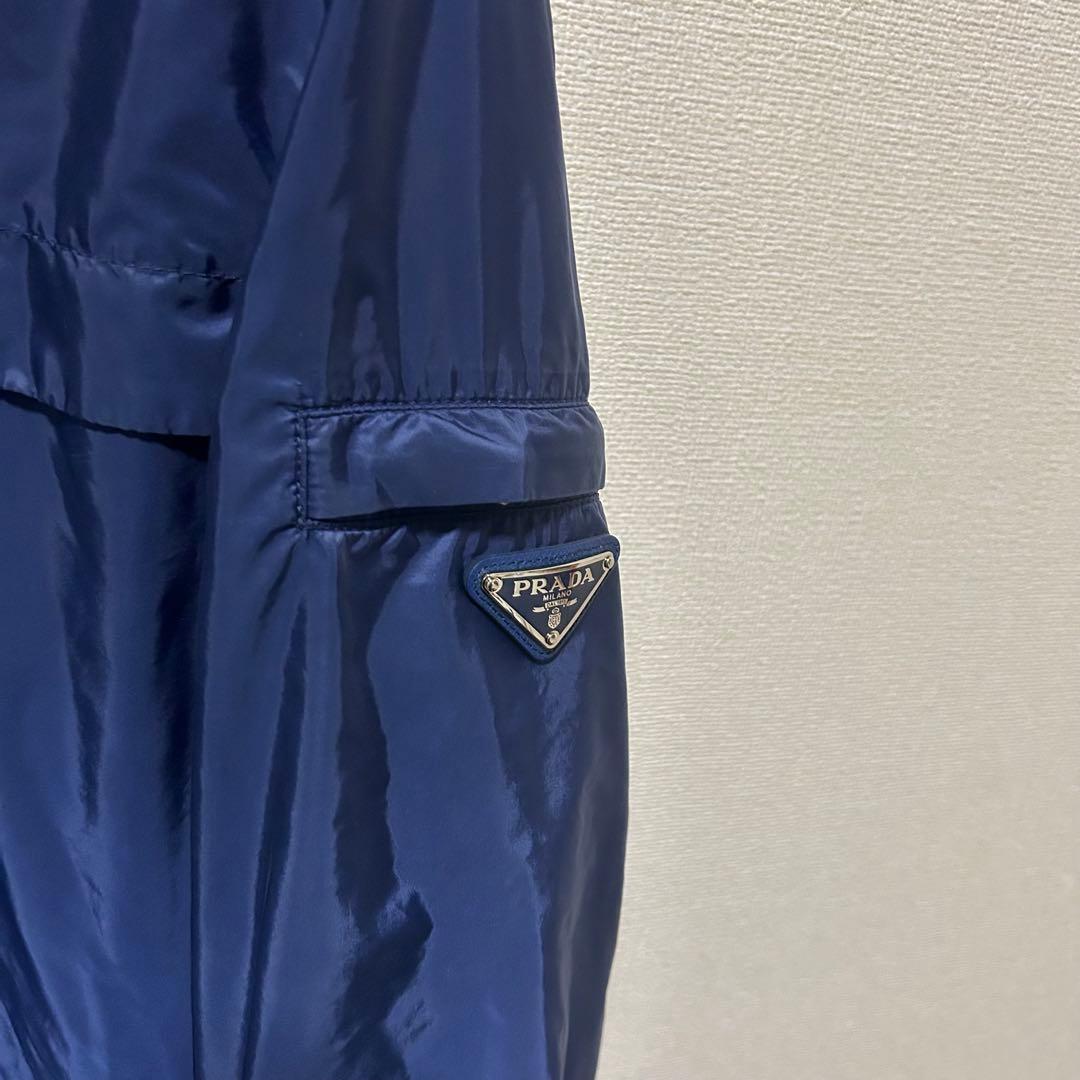 希少52サイズ！ プラダ ナイロンジャケット ネイビー 三角ロゴ - メルカリ