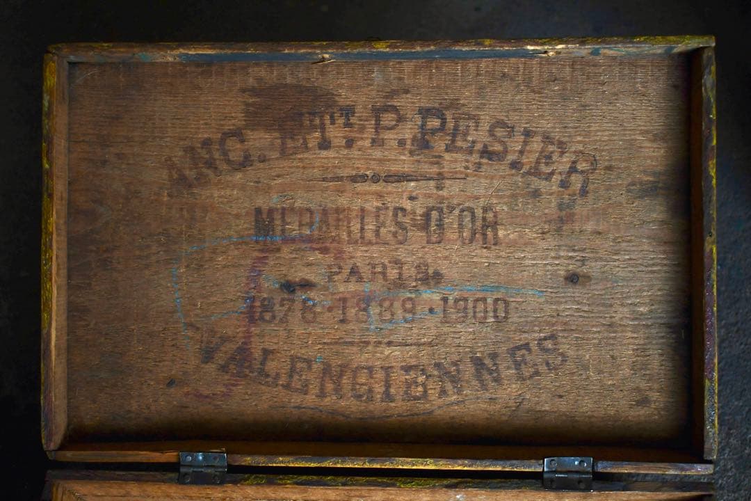 フランス アンティーク 木箱 vintage ブロカント 1880年 襤褸
