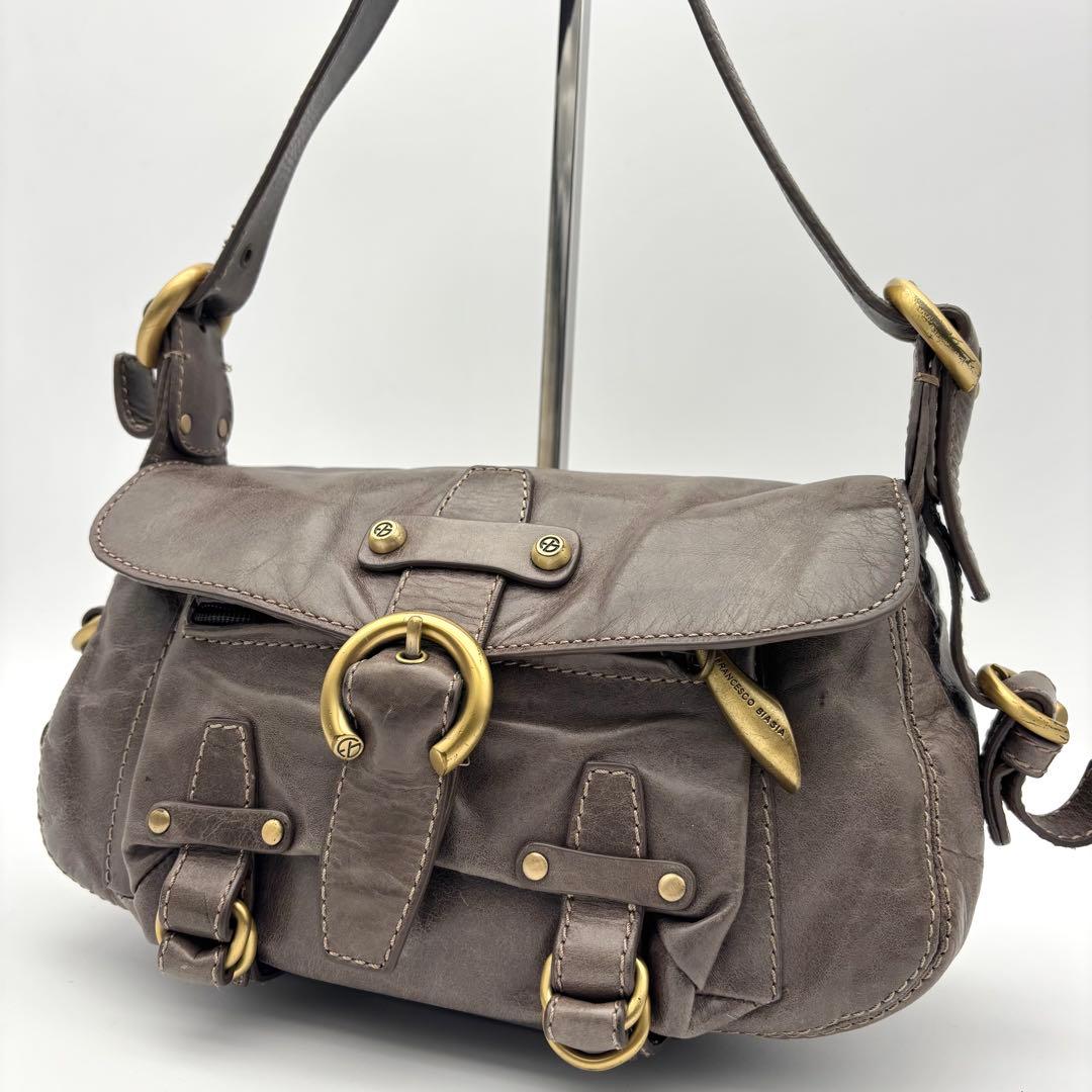 レア✨フランチェスコビアジア ハンドバッグ レザー y2k ワン