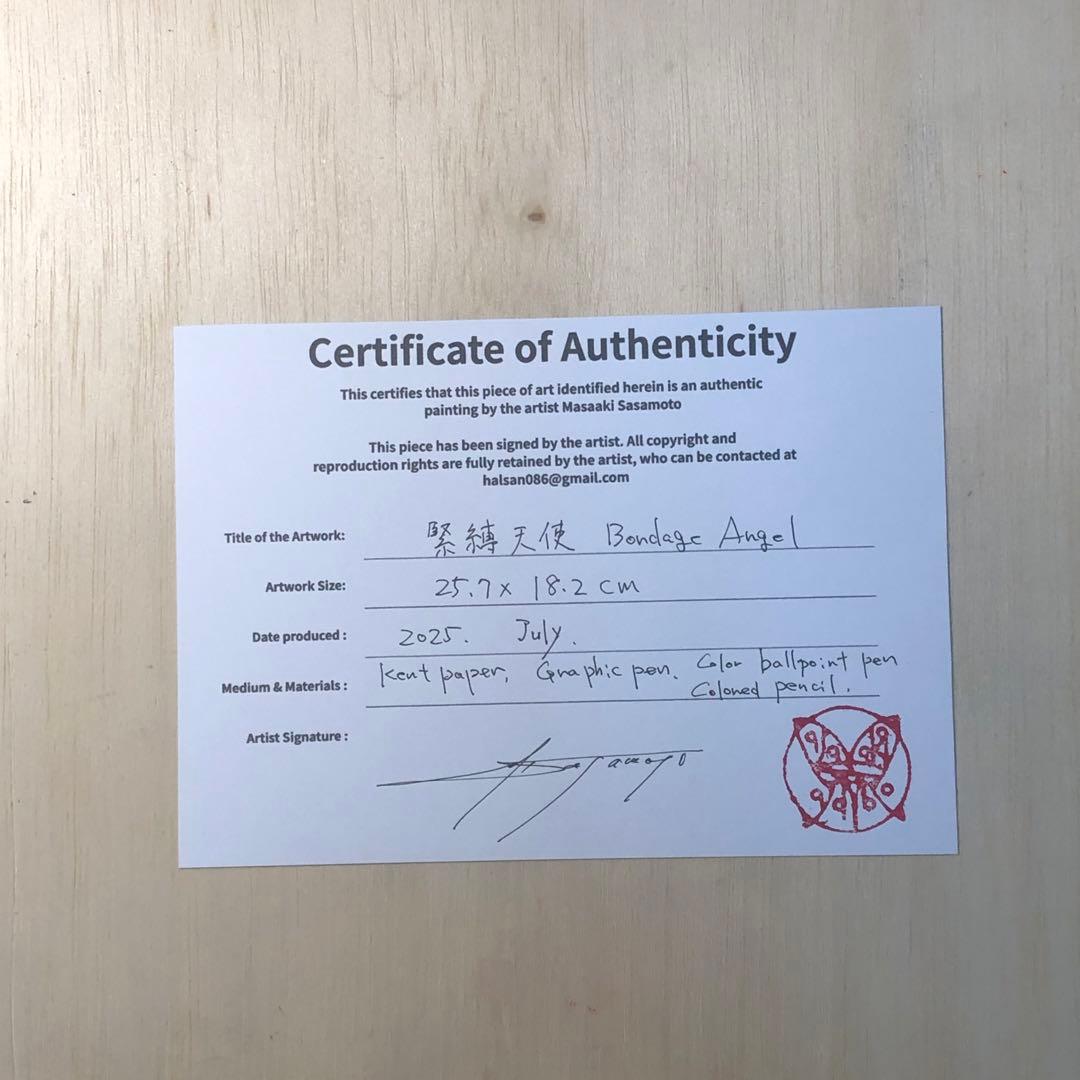 Bondage Angel 緊縛天使　【肉筆絵画】