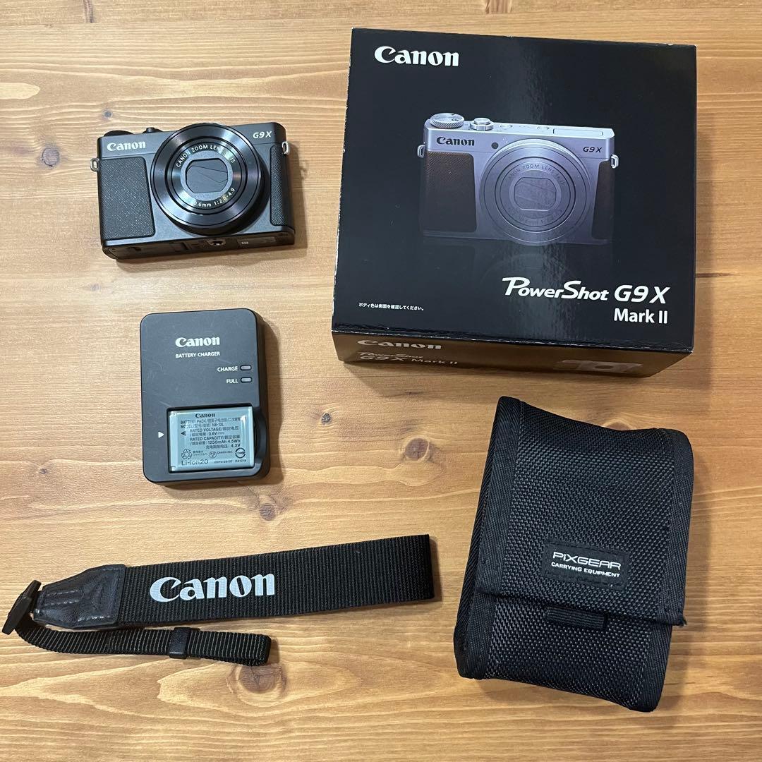 【匿名配送】Canon PowerShot G9X MarkII ブラック Canon PowerShot G9X Mark II Black