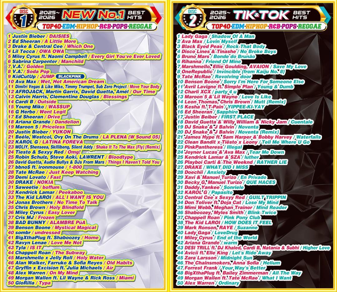 洋楽 Mix CD】2025〜2026 年間ベスト盤 K-POP DVD - メルカリ