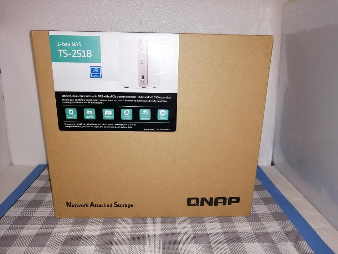 QNAP TS-251B + HDD 4TB (2TBx2個) RAM 8GB - メルカリ