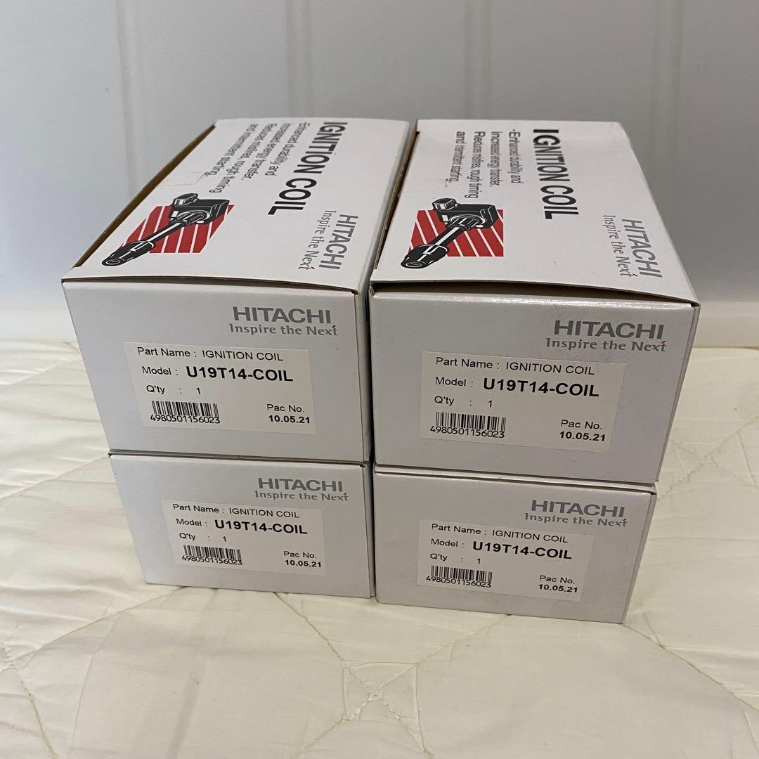 U19T14-COIL 日立　イグニッションコイル 4個セットZRR70系など 日立 イグニッションコイル トヨタ ノア、ヴォクシー ZRR 70系 4本