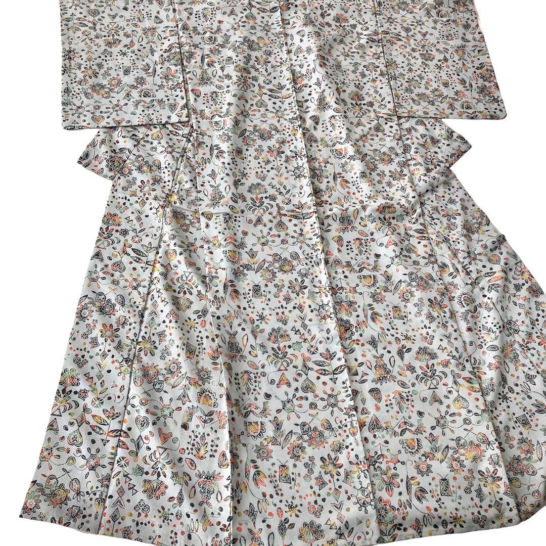 身丈162 セミアンティーク お召 着物 NO6 - メルカリ