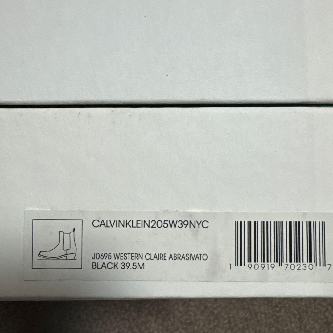 CALVIN KLEIN 205W39NYC サイドゴアブーツ 39.5 - メルカリ