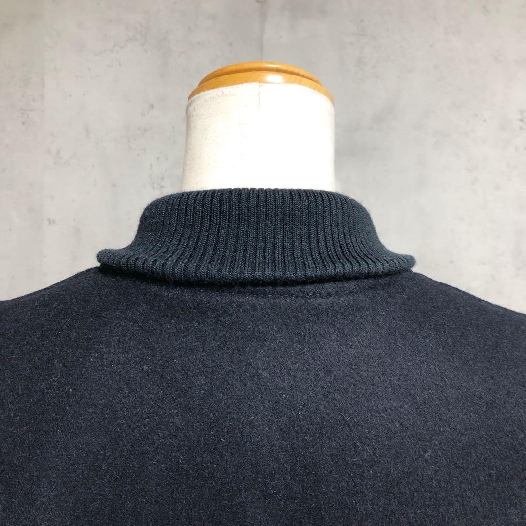 Q♡ レディース ラムレザー スタジャン ネイビー - メルカリ