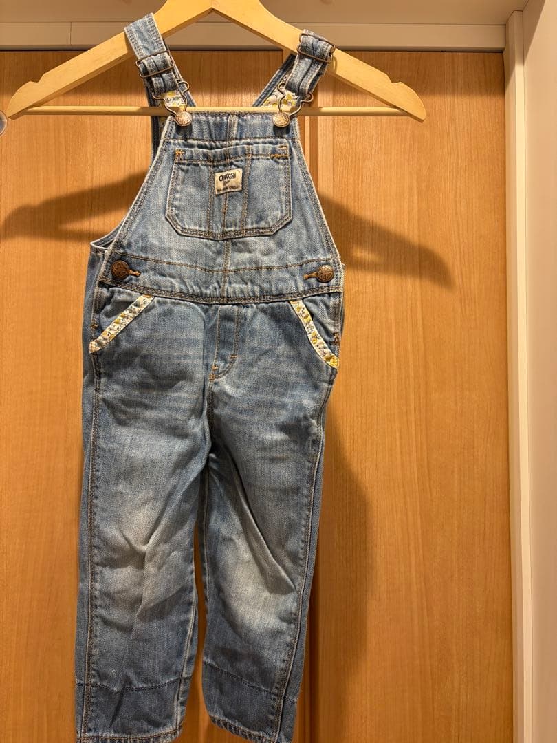 2T OshKosh デニムオーバーオール - メルカリ